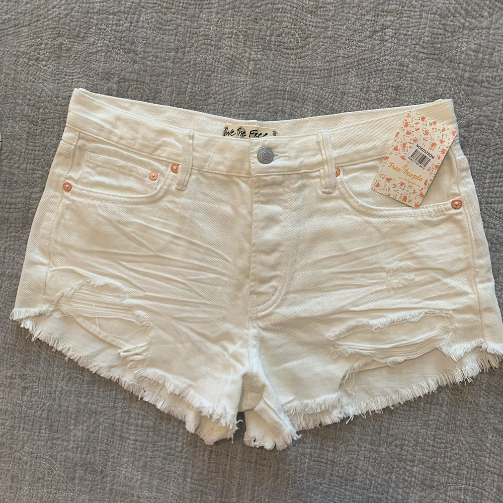 Free People Loving Good Vibrations Cutoffs